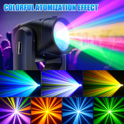 200W LED Moving Head – Verlichting – Lichtshow – Podiumlamp – DJ Lamp – Set van 4 Met Flight Case – DMX512 Controle – 7+1 Kleuren & Gobo’s