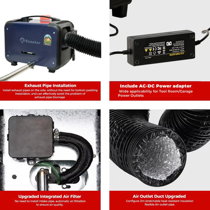 Dieselverwarming – Dieselkachel – Busverwarming – Camperverwarming – 8 kW Vermogen – Fluisterstil – Bluetooth Bediening