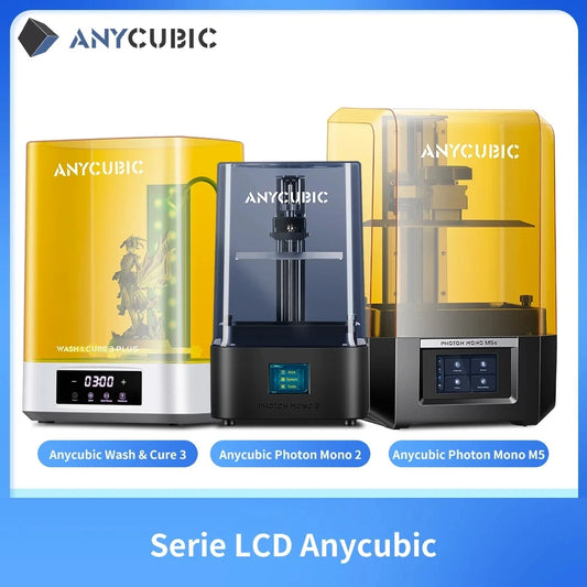 DLP SLA LCD 3D Printer High Speed 3D Resin Printer Wash Cure Machine Photon Mono 2, X2, X 6Ks, M5, M5s, M3 Max, D2