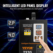 Batterij - Lassen - Lasmachine - Soldeerstation - Draagbare Batterij voor Lasmachine - W/ 2 Lasmodi LED Verlichting - voor 18650 Batterijpack