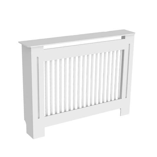 Radiatorombouwen - Radiatorbekleding - Woonkamer Meubels - Moderne Minimalistische Stijl - Verticaal - Medium - Buitenkant 111x19X92cm/43.7x7.5x36.2inch - Binnenkant 104x17.3x91cm/40.94x6.81x35.8inch - Wit - QUORE