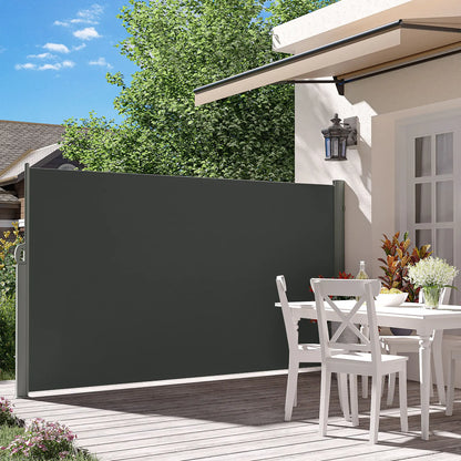 Windscherm - Tuinscherm - Zijluifel - Opvouwbare Windschermen - 200 x 300 cm - Volledig Aluminium Frame – Waterdicht - UV 30+ Bescherming – Privacy Scherm voor Buiten - Donkergrijs