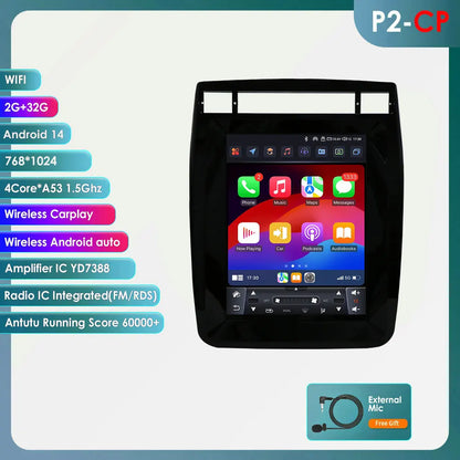 9.7INCH Android Car Radio for Volkswagen VW Touareg 2011-2017 Stereo Carplay Android Auto Multimedia Car Intelligent GPS Player