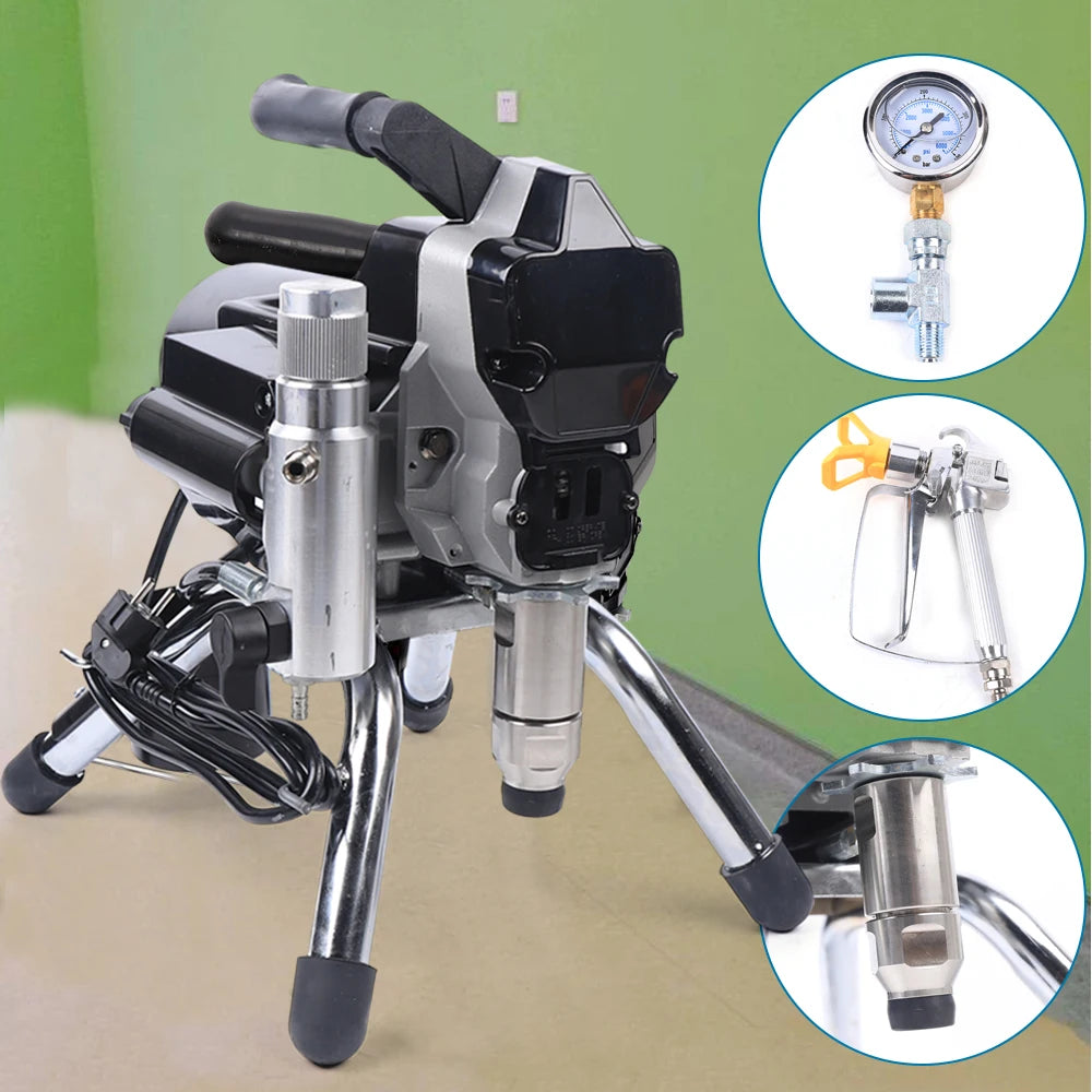 Airless Verfspuit - Elektrische Verfspuit - 2200W Hoge Druk - 3000PSI Verfmachine -  voor Muren - Hout en Metaal - Verfspuit Systeem