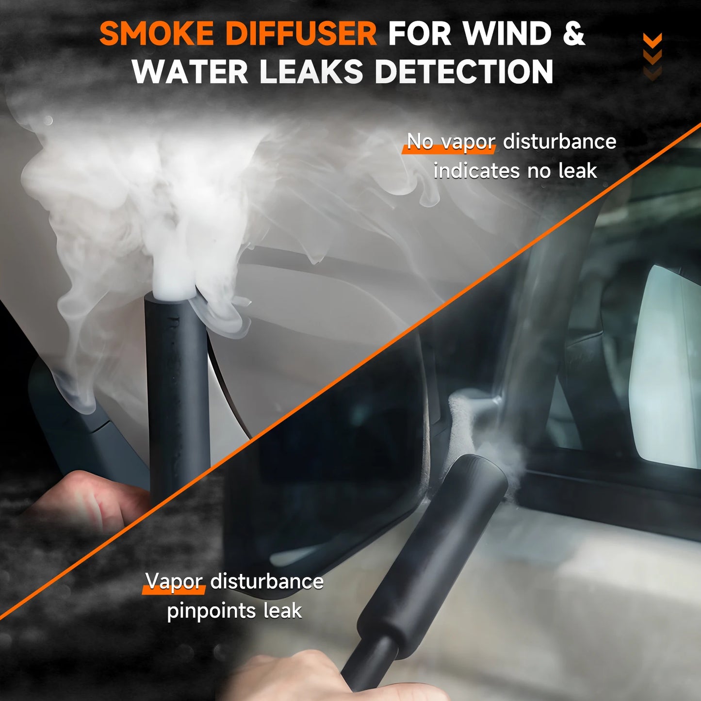 Rookmachine Voor Auto’s – Lekzoeker – Rookgenerator – Lekkage Tester – 12V Aansluiting – Digitale Drukmeter – Compleet Testpakket
