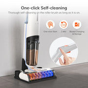 Cordless Stick Vacuum Cleaner - Electric Mop - Cordless Vacuum Cleaner - Electric Floor Cleaner - Vacuum Cleaner - Stick Vacuum Cleaners - Vacuum Cleaner - 5500Pa Suction Power - 1 Min Self-Cleaning, with Large Double Water Tank