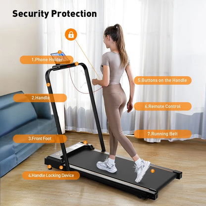 Loopband – Wandelband – Walking Pad – Treadmill – Hometrainer – 2,5 PK Motor – Inklapbaar Compact Design