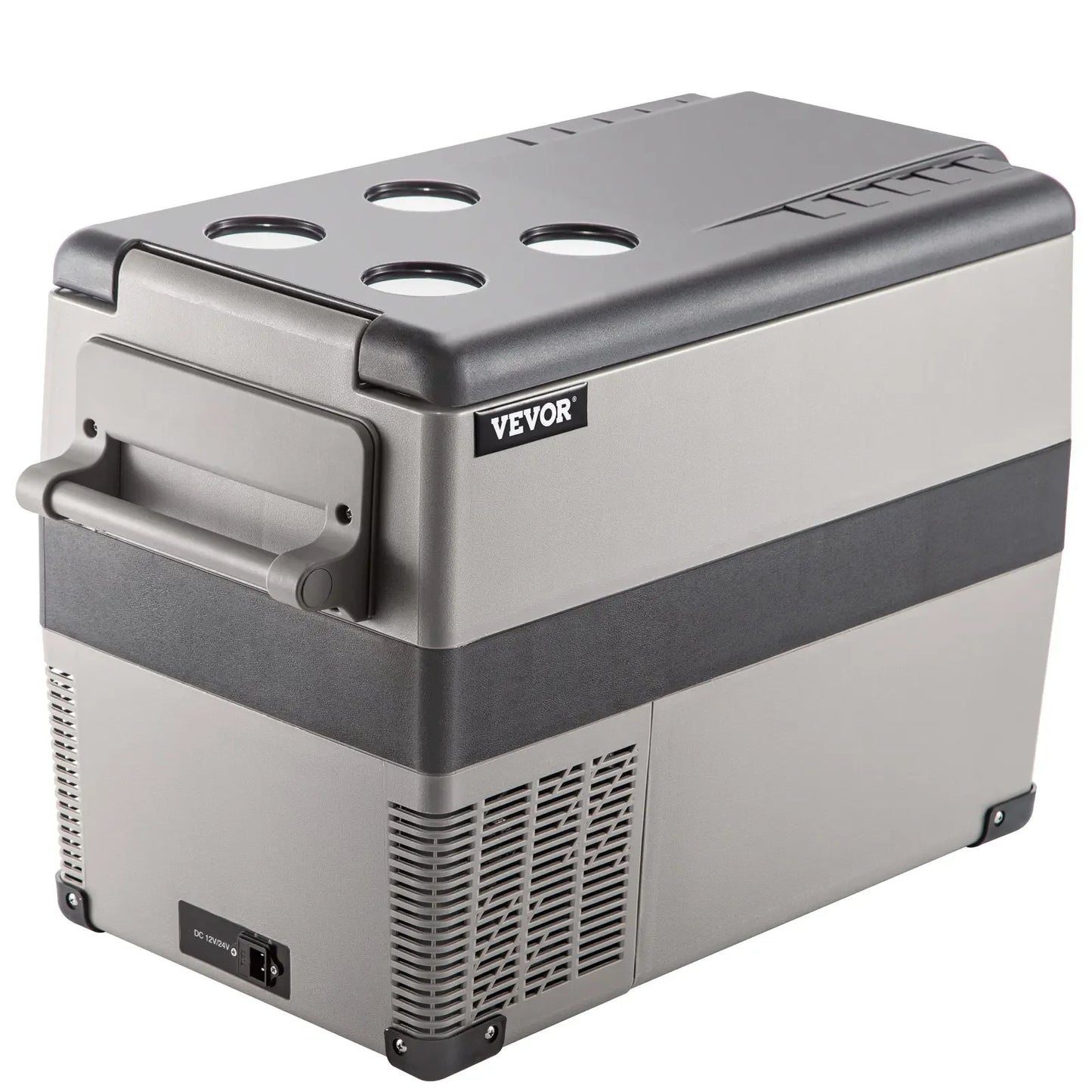 VEVOR 15-50L Car Refrigerator, 12V Car Fridge, -4℉-50℉ Adjustable Range,12/24V DC and 100-240V AC Compressor Cooler for Outdoor