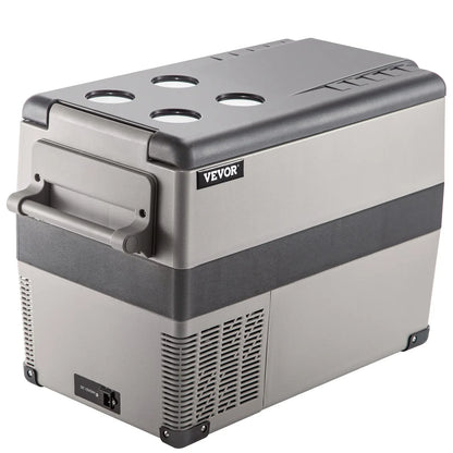 VEVOR 15-50L Car Refrigerator, 12V Car Fridge, -4℉-50℉ Adjustable Range,12/24V DC and 100-240V AC Compressor Cooler for Outdoor
