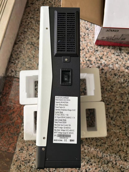 Solar Inverter – Zonnestroom Omvormer – Off-Grid Converter – DC Naar AC Omvormer – 3000VA 24V Variant – Pure Sinusgolf Uitgang – MPPT 80A Solar Charge Controller