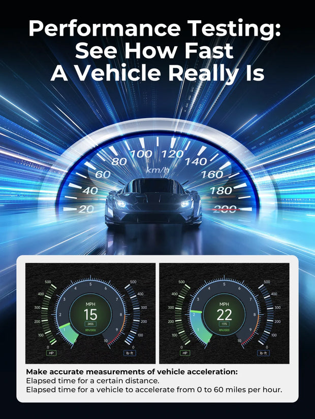 OBD2-scanner - Diagnosecomputer - Slimme diagnosetool - Foutverwijdering - Bluetooth - OBD2-codelezer - Volledige actieve systeemtest - Zwart