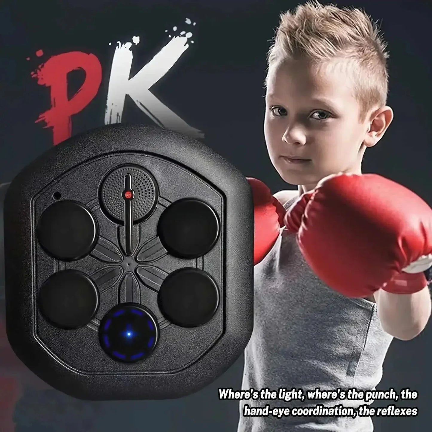 Bokszak – Bokstrainer – Boksmachine – Boksbal – Boksapparaat – Bluetooth Connectie – Oplaadbaar ABS Materiaal