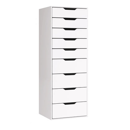 Ladekast - Opbergkasten - Organizer - Dressoir - Woonkamer - 24,3 cm x 45 cm x 40 cm - Wit