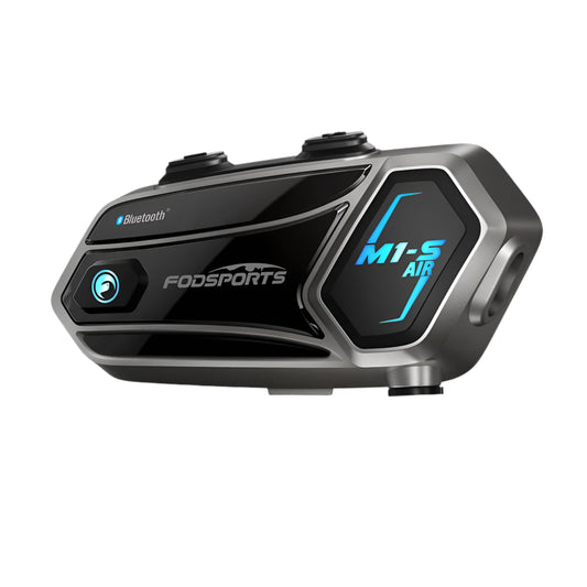 Motorfietsintercom - Helmintercom - MotorfietshelmHeadset - Bluetooth Helmintercom - Helm - Motorfietsaccessoires - 4 bestuurders - 1000m - voor muziek delen, FM-radio - QUORE