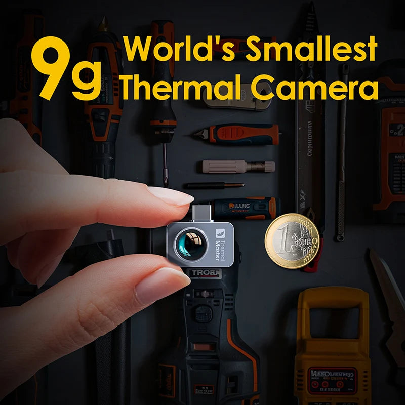 Warmtebeeldcamera – Infraroodcamera – Thermografische Camera – Warmtescanner – Warmte Detector – 256x192 Resolutie – 15x Zoom