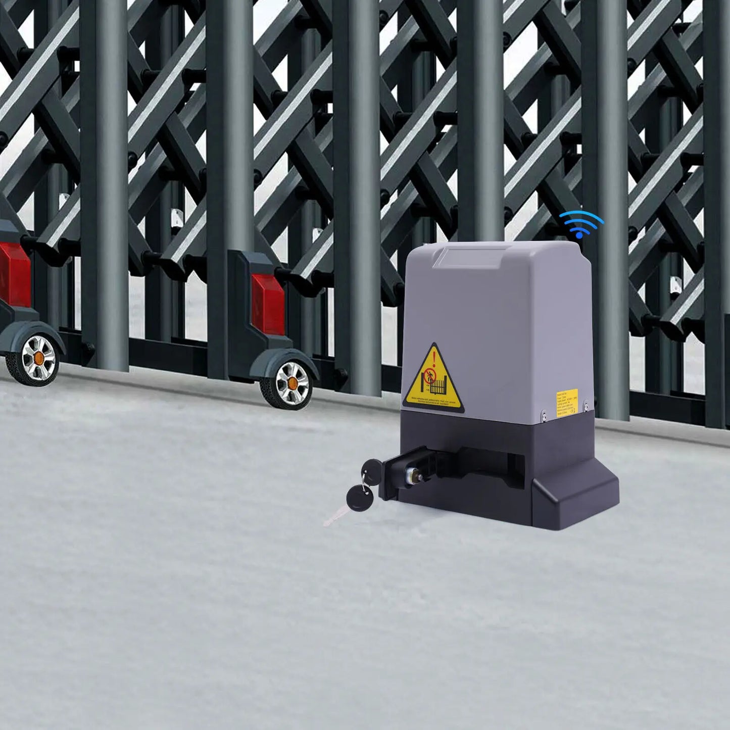 Schuifpoortopener – Poortopener – Poortautomatisering – Schuifhekopener – Elektrische Poortaandrijving – Krachtige 750W Motor – Max. 1600 kg Poortgewicht