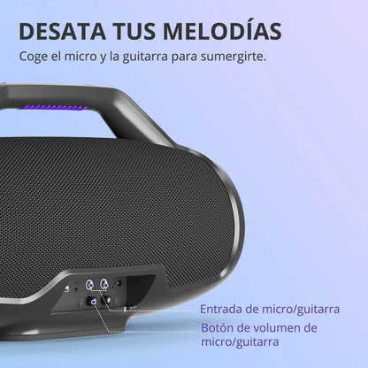 Luidspreker - Bluetooth-Luidspreker - Bluetooth Speaker Draadloos - Tafelbladmontage - Compatibele met Laptop - Tablet - Smartphone - 3-weg geluidssysteem - 25W - 20Hz-20KHz - 18000mAh - Sync Up 100+ Device - Zwart