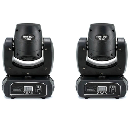 Mini LED Moving Head Licht – DJ Lamp – Podiumverlichting – Moving Head Spot – LED Effect Licht – 120W Krachtige Beam – 8 Roterende Prisma’s – EU Plug - QUORE