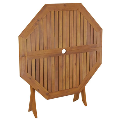 Opvouwbare Tuinset – Houten Tuinmeubel – Balkonset – Terrasmeubels – Massief Acaciahout – Parasolstandaard – Ruimtebesparend Design