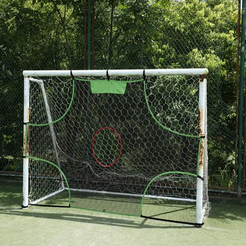 Doelwand - 3 gaten - verwijderbaar - gatendoek voor op doel - voetbalspullen - voetbal trainingsmateriaal - QUORE