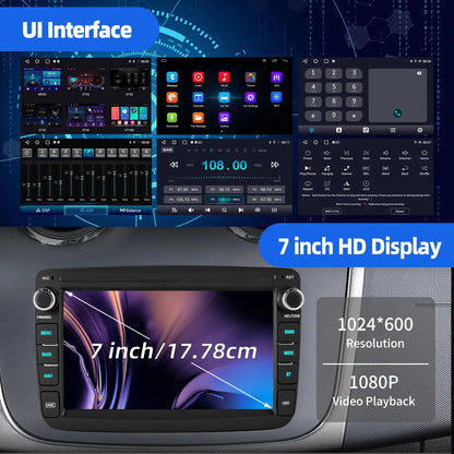 ESSGOO Android 15 Car Radio Carplay 4+64G For Renault Dacia Duster Sandero Logan Car Multimedia Player GPS WiFi RDS