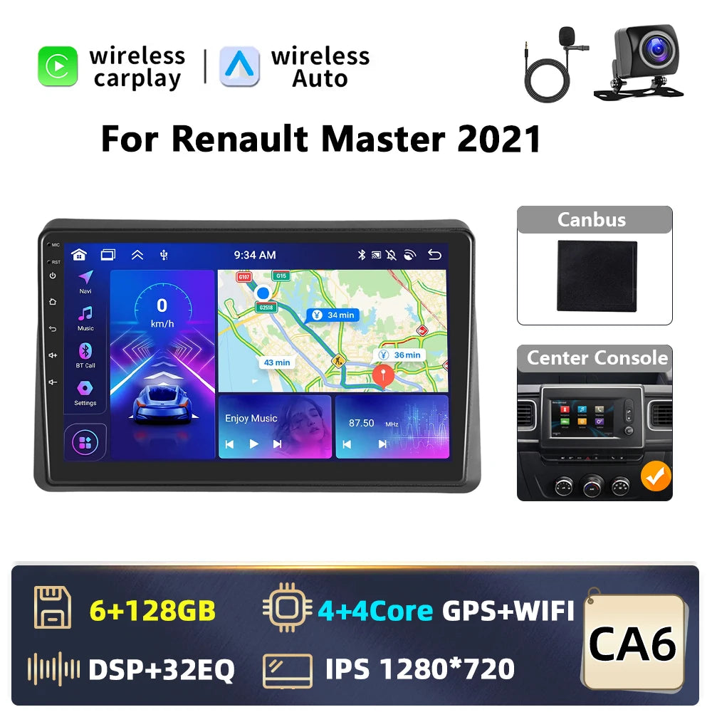 10,1” Android Autoradio – 2-din Multimedia Speler – Android Auto – Carplay Systeem – Inbouw Radio – HD Touchscreen – GPS Navigatie & Wifi