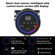 Cordless Stick Vacuum Cleaner - Stick Vacuum Cleaner - Vacuum Cleaner - Cordless Stick Vacuum Cleaner - Powerful Suction - 27KPa - Touchscreen - Cyclone Type - Handheld Vacuum Cleaner - Gray