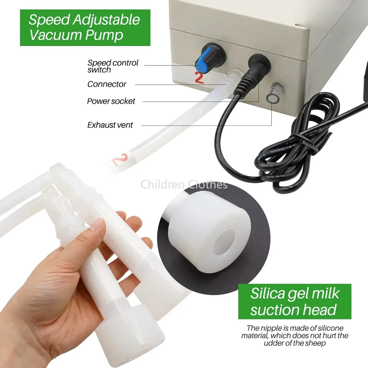 Melkmachine – Elektrische Melkset – Melkopschuimer – Flesvoeding Apparaat – Baby Melk Maker – 5 Liter Roestvrijstaal – Instelbare Zuigkracht