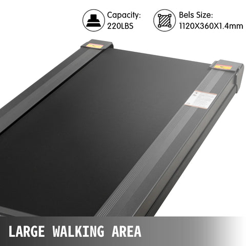 Loopband - Wandelband - Walking Pad - Walkingpad - Loopband voor hardlopen - Loopband met afstandsbediening - Treadmill - Loopband voor onder het bureau - Snelheid 1-6,0 km/u - Draagbaar - Zilver