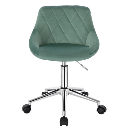 Bureaustoel - Ergonomische Bureaustoel - Zadelkruk - Bureau Stoel - Zadelkruk op Wielen - In Hoogte Verstelbare Bureaustoel - met Wielen - voor Thuiskantoor - Turquoise - QUORE