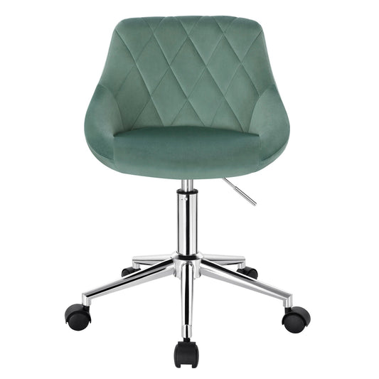 Bureaustoel - Ergonomische Bureaustoel - Zadelkruk - Bureau Stoel - Zadelkruk op Wielen - In Hoogte Verstelbare Bureaustoel - met Wielen - voor Thuiskantoor - Turquoise - QUORE