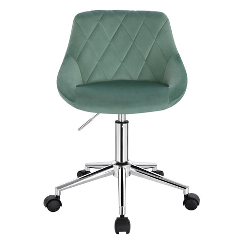 Office Chair - Ergonomic Office Chair - Saddle Stool - Office Chair - Saddle Stool on Wheels - Height Adjustable Office Chair - with Wheels - for Home Office - Turquoise
