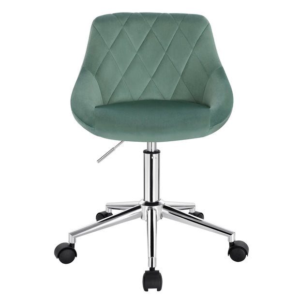 Office Chair - Ergonomic Office Chair - Saddle Stool - Office Chair - Saddle Stool on Wheels - Height Adjustable Office Chair - with Wheels - for Home Office - Turquoise