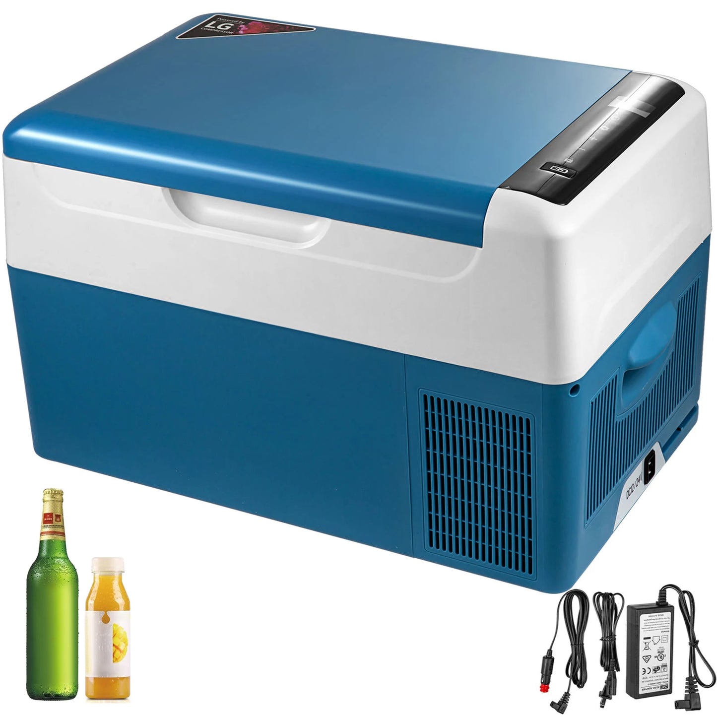 Draagbare Koelbox – Mobiele Koelkast – Auto Koelbox – Camping Koelbox – 22 Liter Inhoud – Compressor Koeling – 12/24V Aansluiting