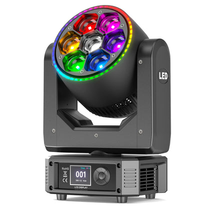 Mini Bee Eye Moving Head Licht – Moving Head Spot – Podiumverlichting – DJ Licht – Disco Licht – 300W RGBW LED – 540° Pan & 250° Tilt – EU Stekker