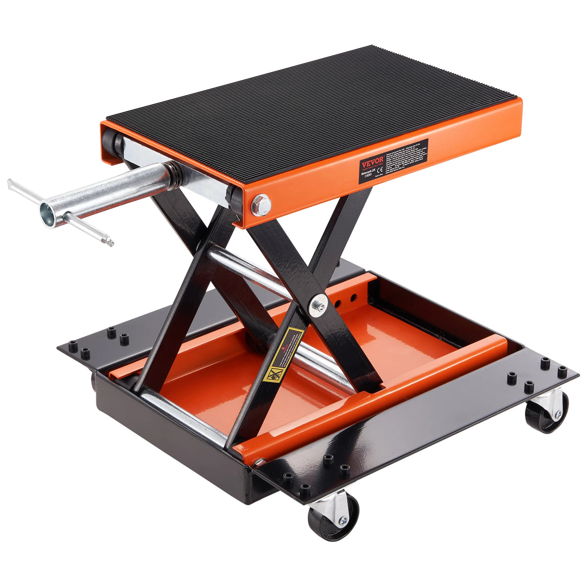 Vevor - Motorfietslift -  1100 lbs - Hefbereik 4,7 tot 15,4 inch - Bovenste platformmaat 14,4x9 inch - QUORE