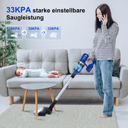 Cordless Stick Vacuum Cleaner - Stick Vacuum Cleaner - Vacuum Cleaner - Cordless Stick Vacuum Cleaner - Powerful Suction - 300W - 30kPa - 4000mAh - Blue