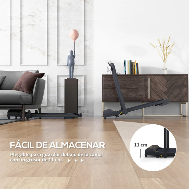 Loopband - Wandelband - Walking Pad - Walkingpad - Loopband voor Hardlopen - 2 in 1 opvouwbare loopband - 2,5 pk - Treadmill - Loopband voor onder het bureau - Zwart