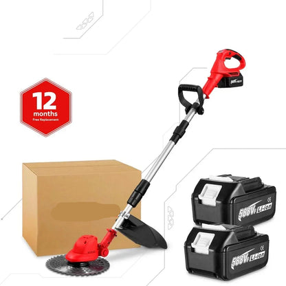 Grastrimmers - Met Accu - Snoeischaar - Onkruidborstel Electrisch - Snijder - 10 inch - 18V Batterij - 36000RPM - Tuingereedschap - Vouwbaar - Verstelbaar Handvat - Zonder Accu
