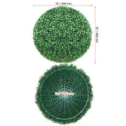 Artificial Boxwood Ball - Plant Decoration - Artificial Plant - 16inch Tall - 320MM Diameter - Artificial Boxwood Hedge Panel - Artificial Plant - Home Goods - Green