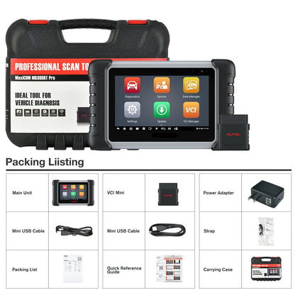 OBD Scanner - OBD2 - Auto Scanner - Auto uitlezen - Diagnose Apparatuur voor Auto's - Bluetooth Car Diagnostic Tool - Android Touchscreen - Auto Code Reader - Resetfuncties - Multisysteem Test - QUORE