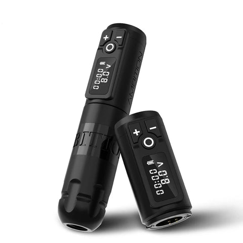 Black 4.2 - Tattoo Machine - Tattoo pen - Tattoo Set - Complete set for beginners &amp; advanced - Tattoo Machine Pen - Adjustable stroke 4.5mm - 2400mAh - 12V