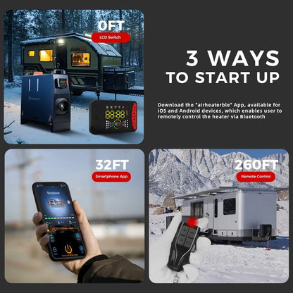Dieselkachel – Dieselverwarmer – Mobiele Kachel – Caravan Kachel – Compact Formaat – 5 Liter Tank – Intelligente Thermostaat