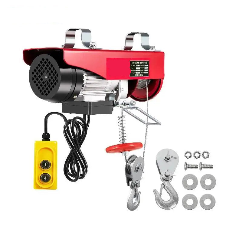 Takel - Lier - kettingtakel - Kabeltakel - Elektrische - met 12M Kabel - 1200KG Draagvermogen - Bedrade Afstandsbediening - Liftsysteem - voor Boot, Auto, Garage en Fabriek