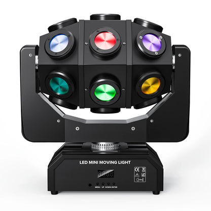 Mini Moving Head Light – LED Moving Head – DMX512 Licht – DJ Licht – Podiumlicht – 180W Vermogen – Geluid Geactiveerde Modus – EU Stekker