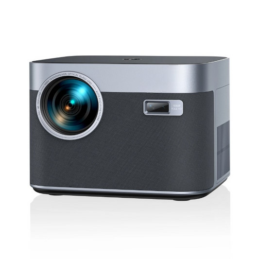 Mini Beamer - Projector - Digitale Beamer - Draagbaar - 1080P - Met Autofocus - 26000LM - 4K Projector - 8K Video - Bluetooth Beamer - 700 ANSI - 75W - WiFi 6 - Android 9.0 system - Zwart/Grijs