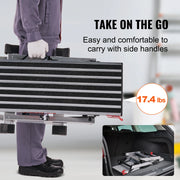 Vevor - Work Platform - Adjustable Work Platform - Folding Step - Load Capacity 660 lbs - Aluminum - for Vehicle Washing