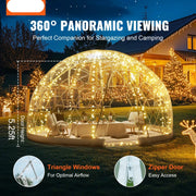 Tent - Verlichtingskoepel voor in de tuin - Koepelhuis voor in de tuin - Koepeltent van 9,5FT - Waterdicht - Tuingloo - Buitenkoepel - Kampeerhuis voor Patio-Dineren/Party