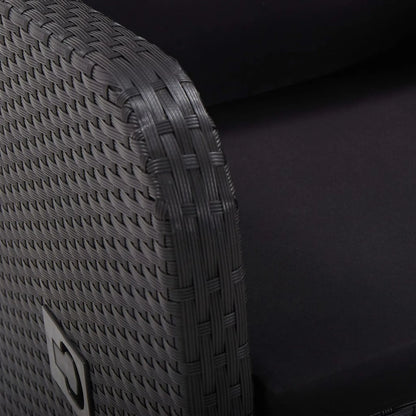 Verstelbare Tuinstoel – Loungestoel – Balkonstoel – Strandstoel – PE-Rattan – Verstelbare Rugleuning – Comfortabel Kussen
