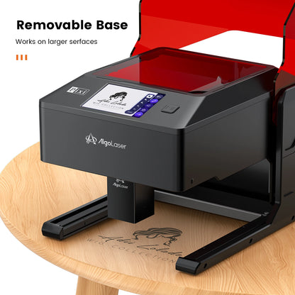 AlgoLaser PIXI Laser Engraver Machine Portable & Smart with 3.5" Touch Screen, Hand Drawing/Wireless/SD Card/Offline Engraving